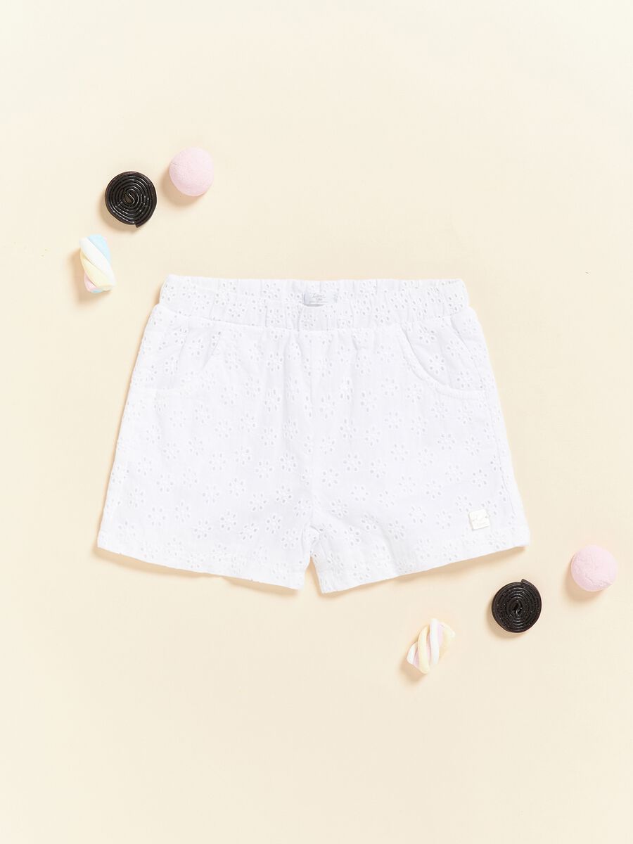 Shorts in sangallo di puro cotone IANA_0