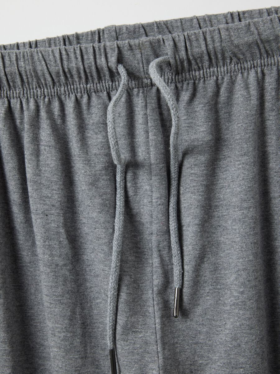 Multicolour regular fit pure cotton pyjama shorts two-pack_5