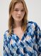 Blue patterned long-sleeve top_3