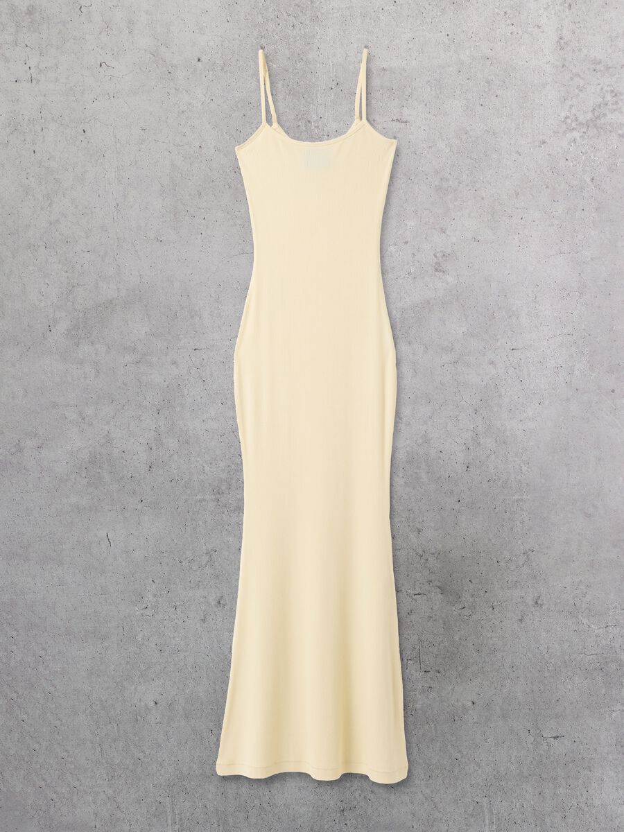 Long Dress Pastel Yellow_6