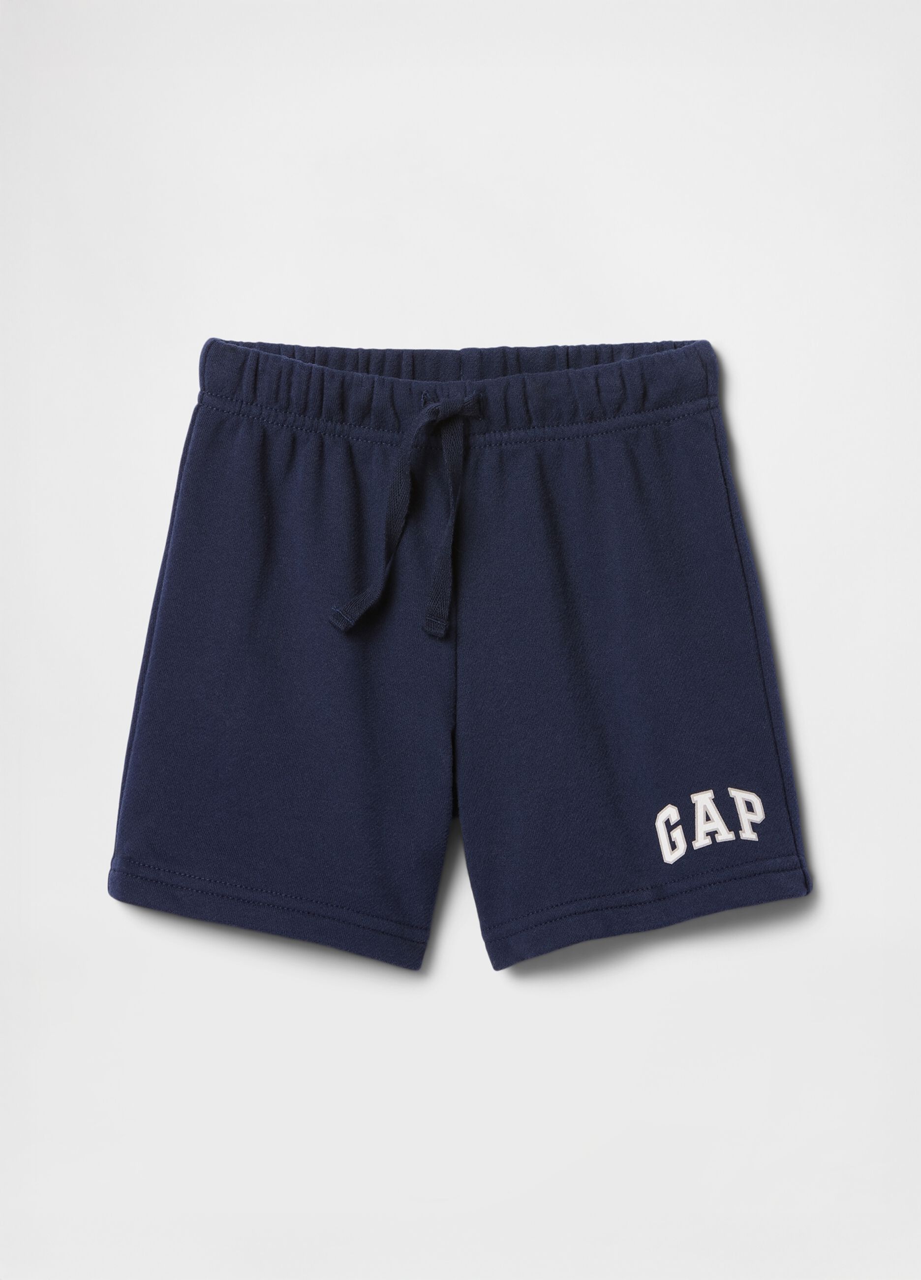 Navy Blue Cotton Blend Children's Shorts