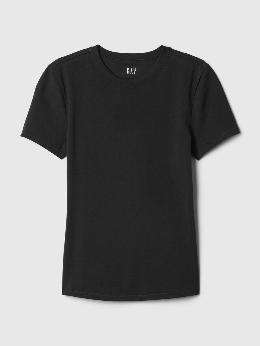 Black stretch short-sleeve t-shirt_3