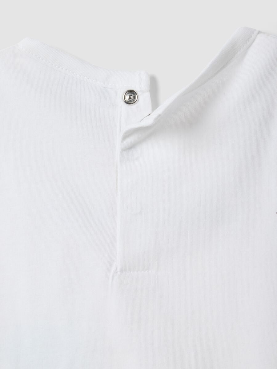 White organic cotton vest with print_3