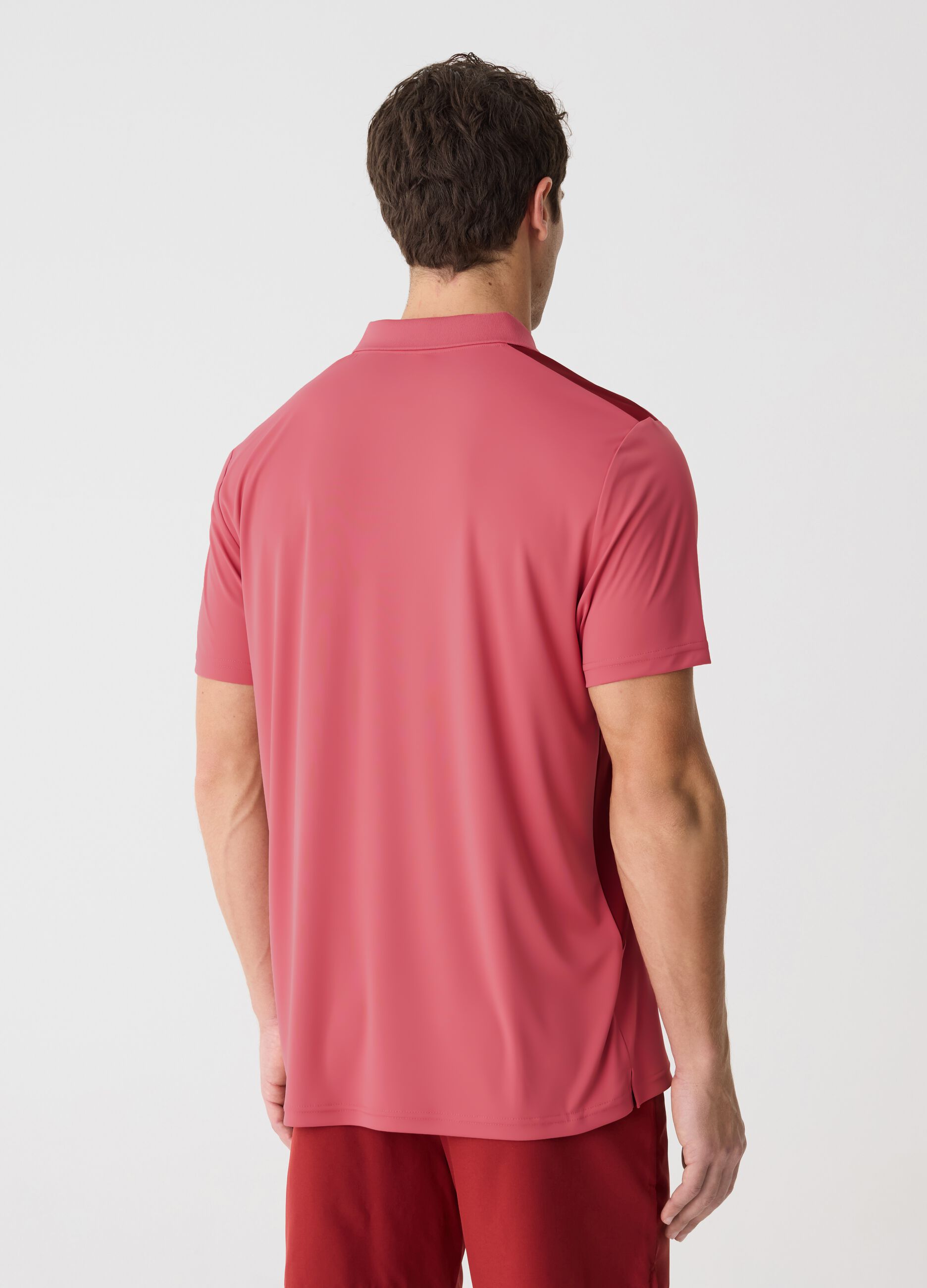 SLAZENGER polo shirt in technical fabric