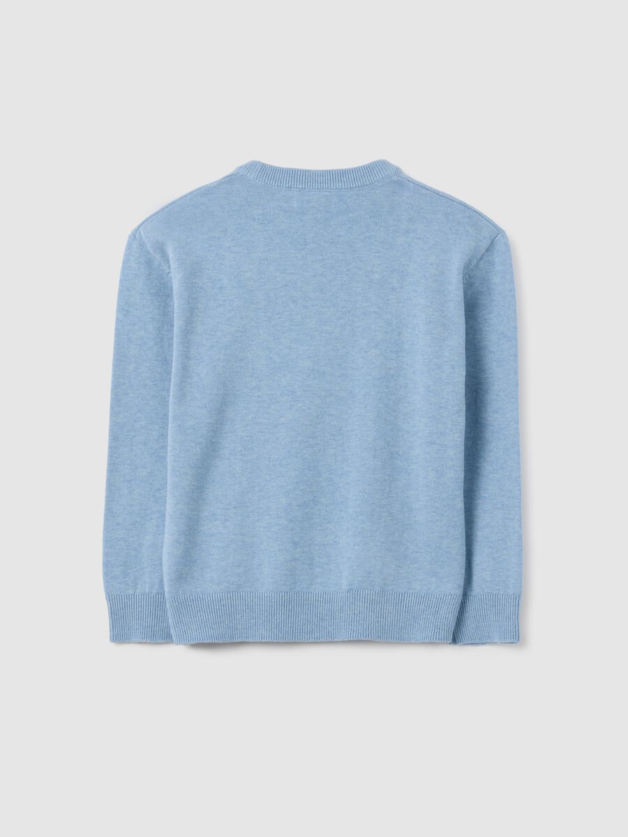 Boy's Blue Cotton Jumper Regular Fit_1