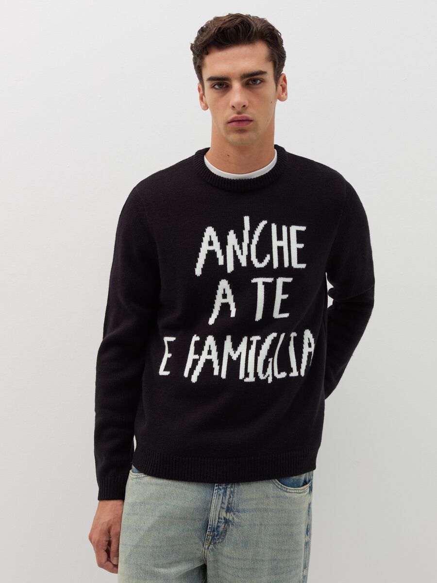 Christmas Jumper with jacquard writing_0
