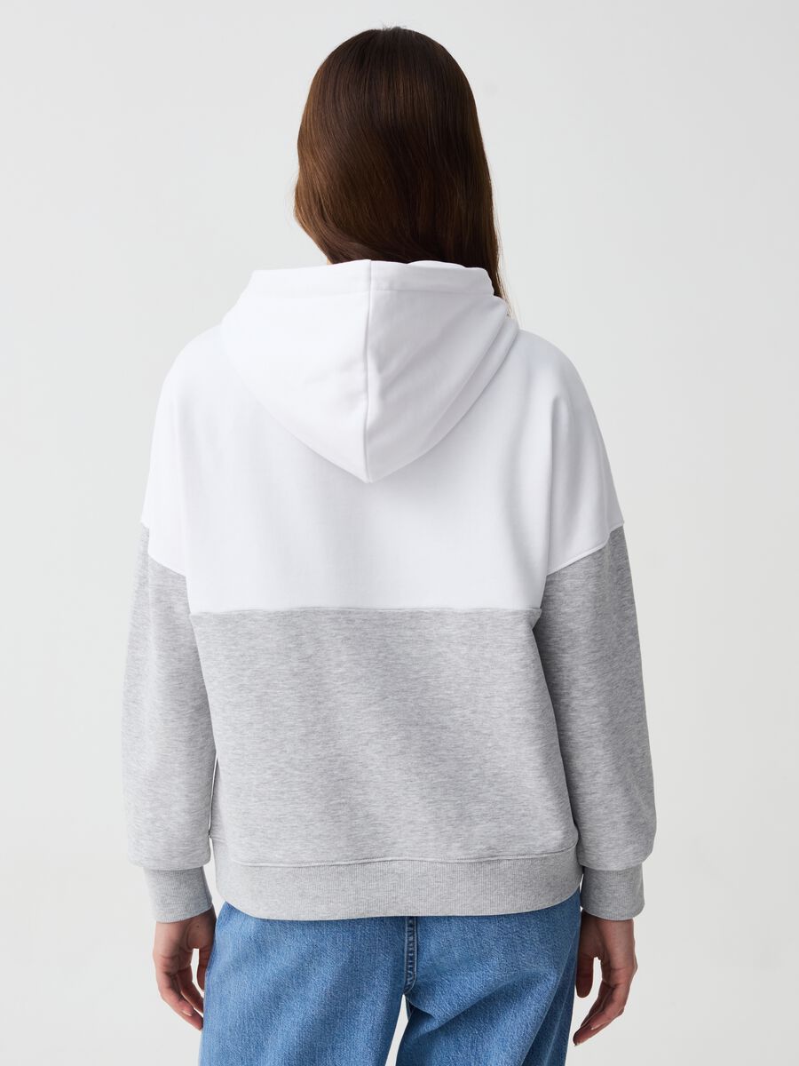 Essential two-tone oversized sweatshirt with hood_2