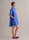 Blue pure cotton shirt dress_0