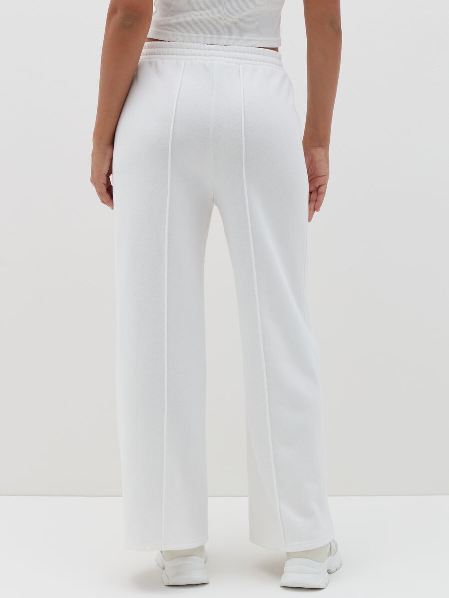 Wide-leg trousers in fleece_3