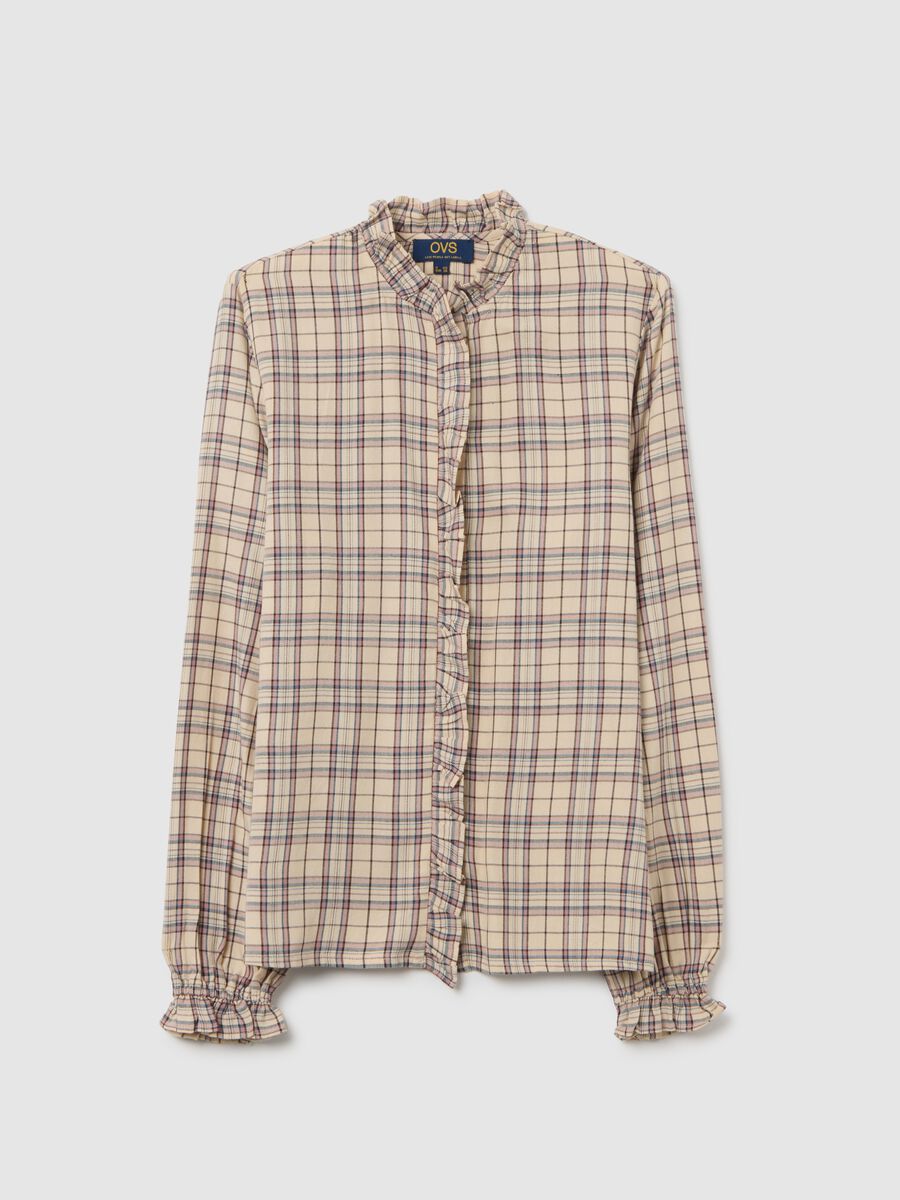Relaxed Fit Multicolour Checked Flannel Shirt_4