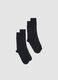 2-pack of blue midi socks in stretch fabric_0