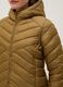 Brown padded regular fit jacket with hood_3