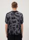 Blue pure cotton T-shirt with tie-dye print_3
