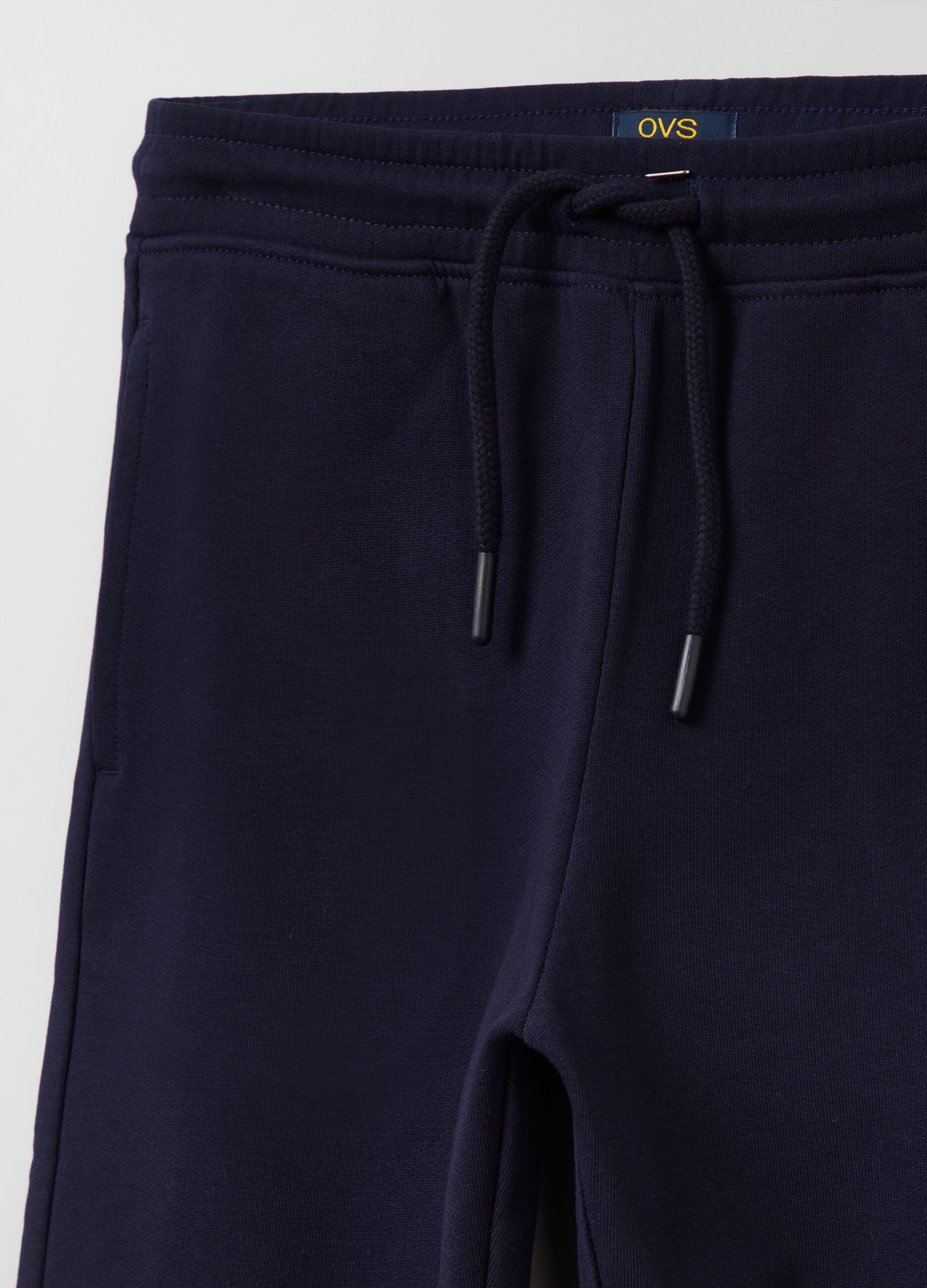 Joggers slim fit in felpa con coulisse 