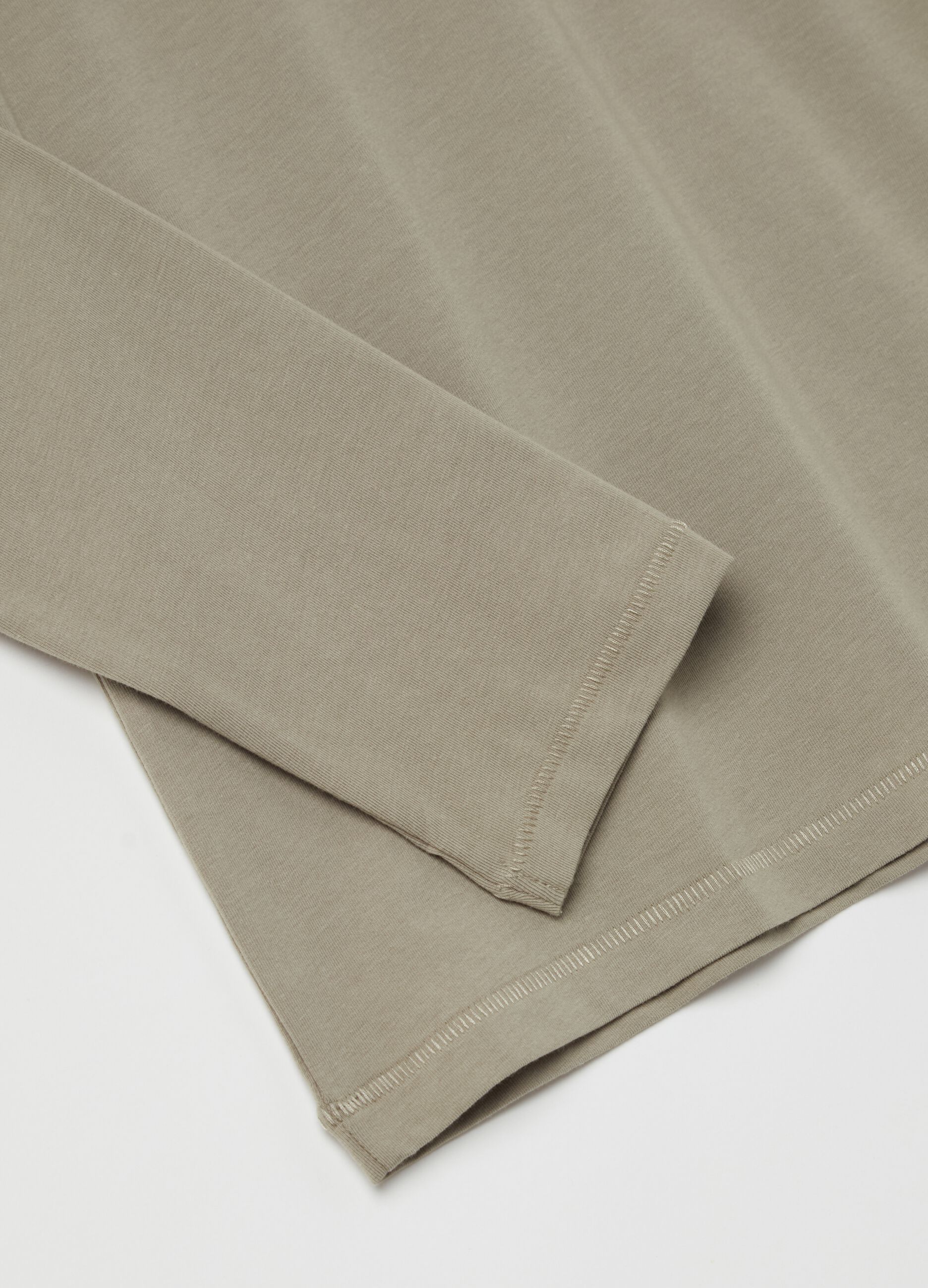 Long-sleeved T-shirt in stretch cotton