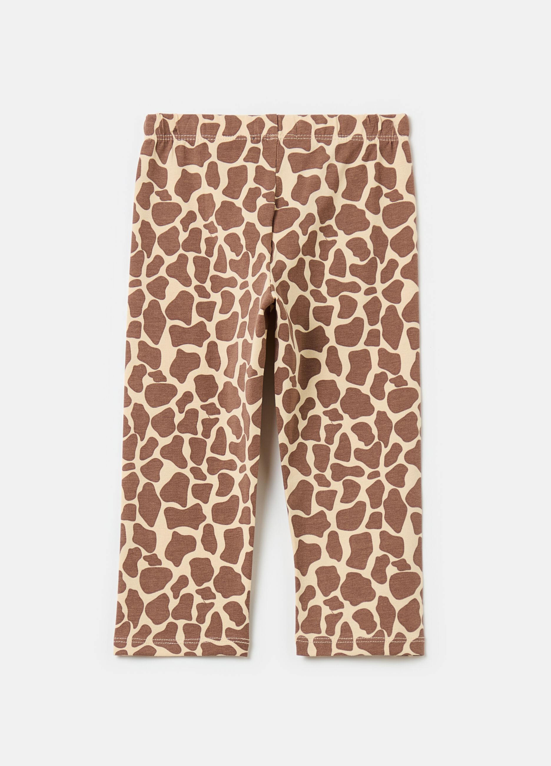 Three-quarter leggings with speckled print