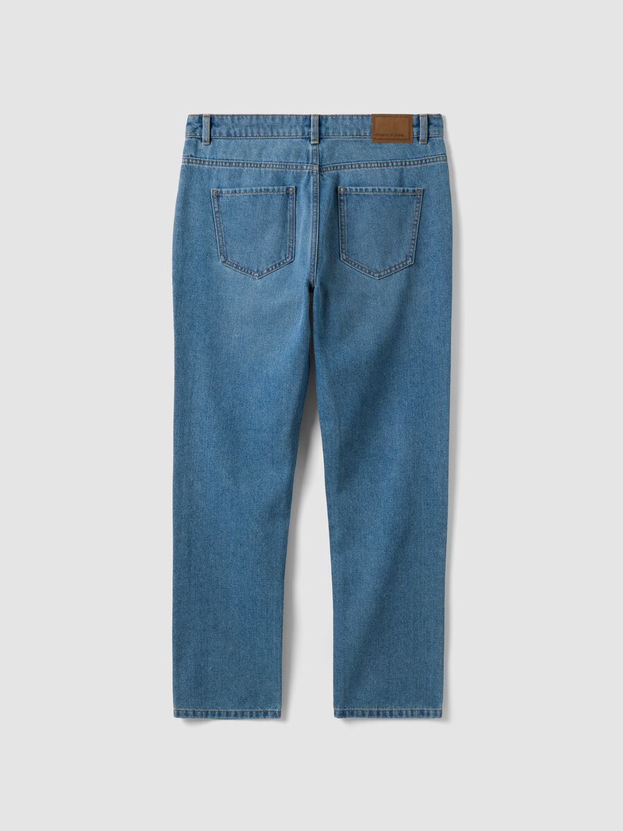 Light blue denim jeans in cotton-viscose blend, regular fit_2