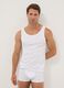 White Supima cotton vest top, regular fit_0