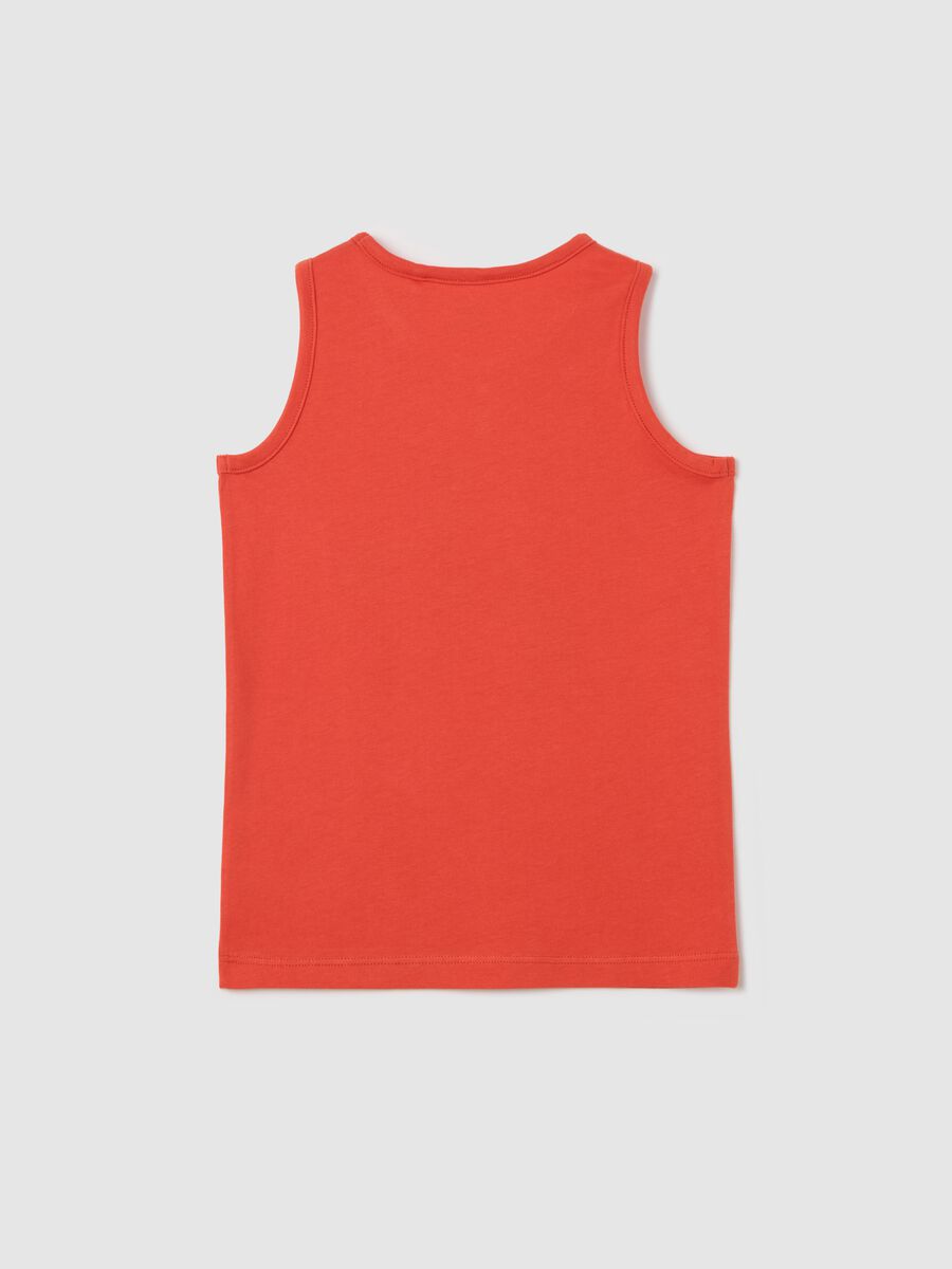 Red Tank Top with Fun Print by OVS Kids_1