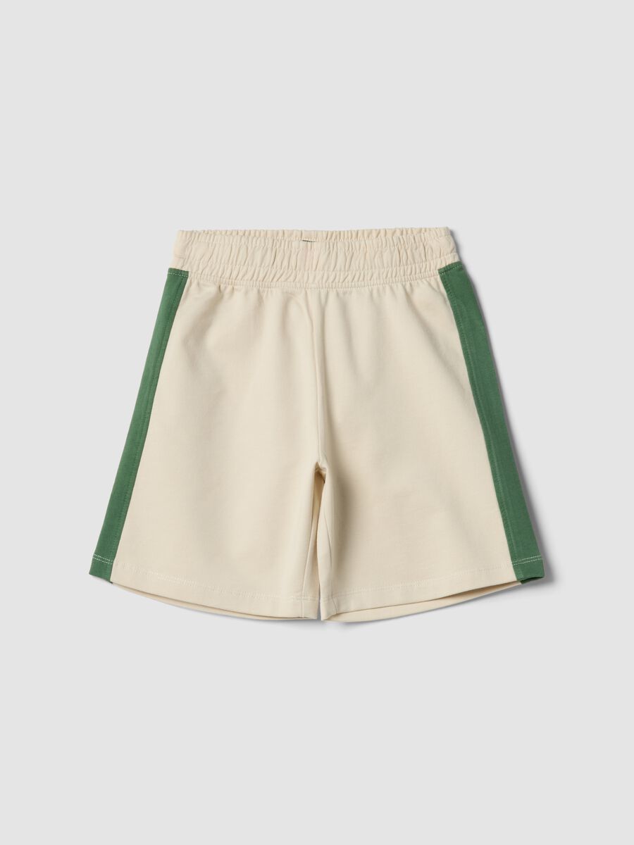 Multicoloured pure cotton regular fit shorts for boys_0