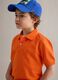 Orange stretch cotton polo for kids regular fit_2