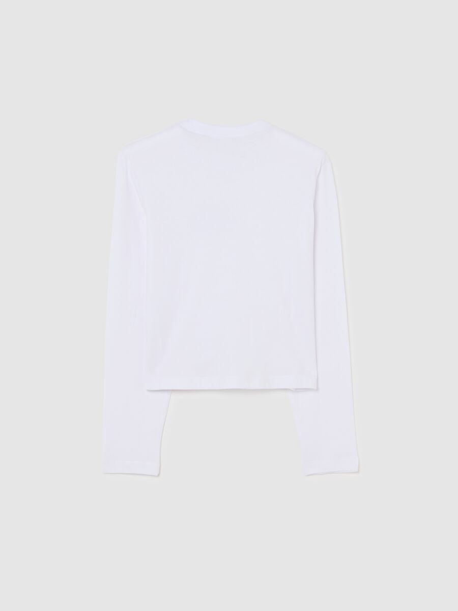 White girl's pure cotton regular fit T-shirt with print_4