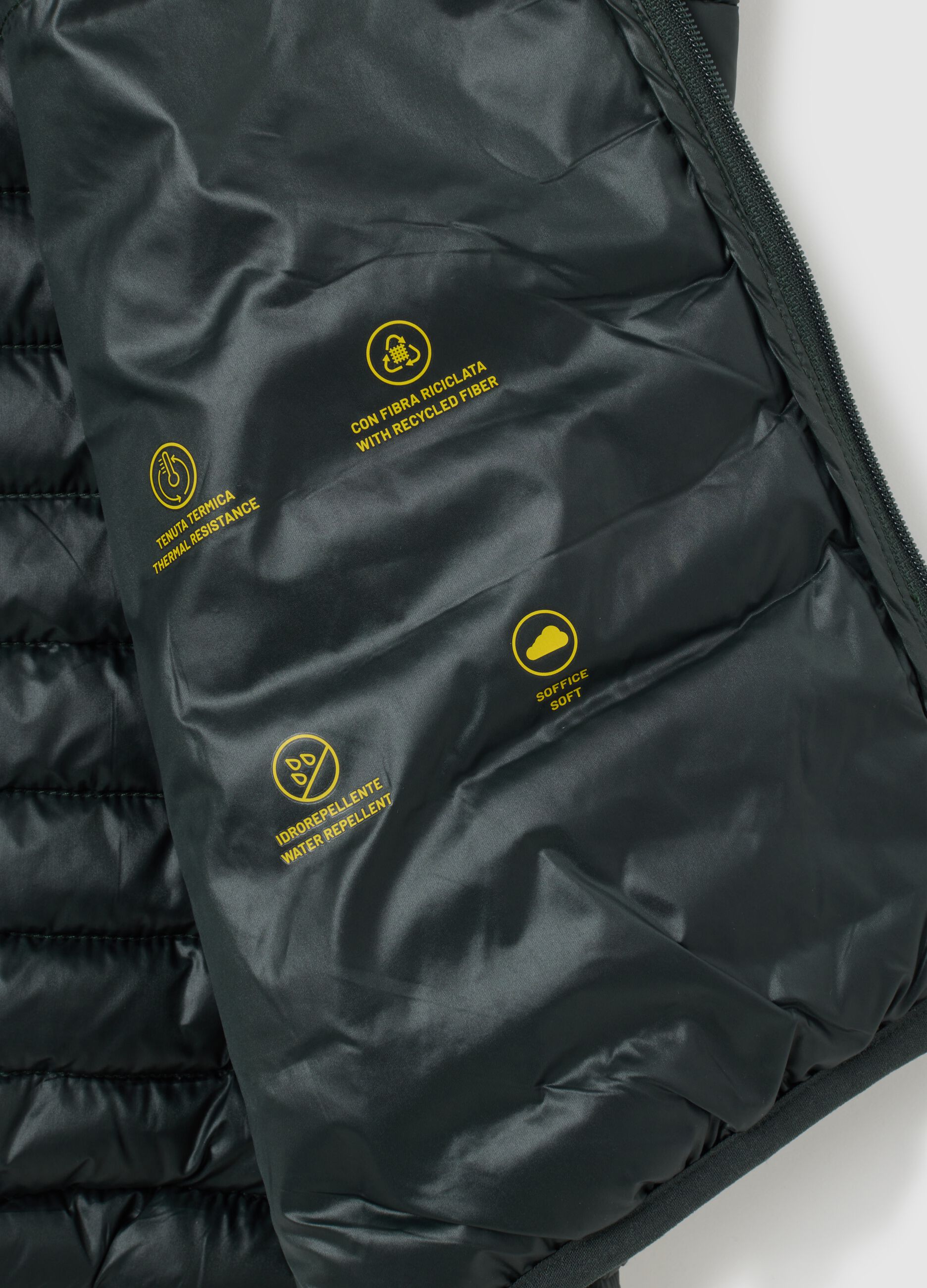 Gilet in nero regular fit
