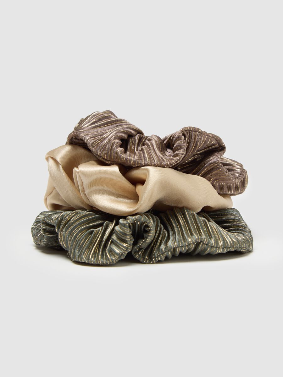 Women's Multicoloured Fabric Scrunchies_1