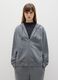 Grey hoodie with zip_1