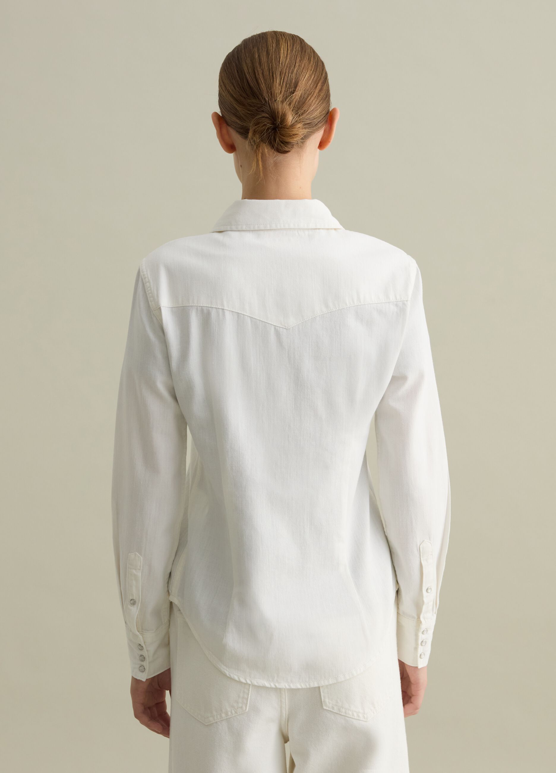 Camicia western in denim