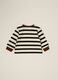 Black and White Striped Long Sleeve Shirt_1