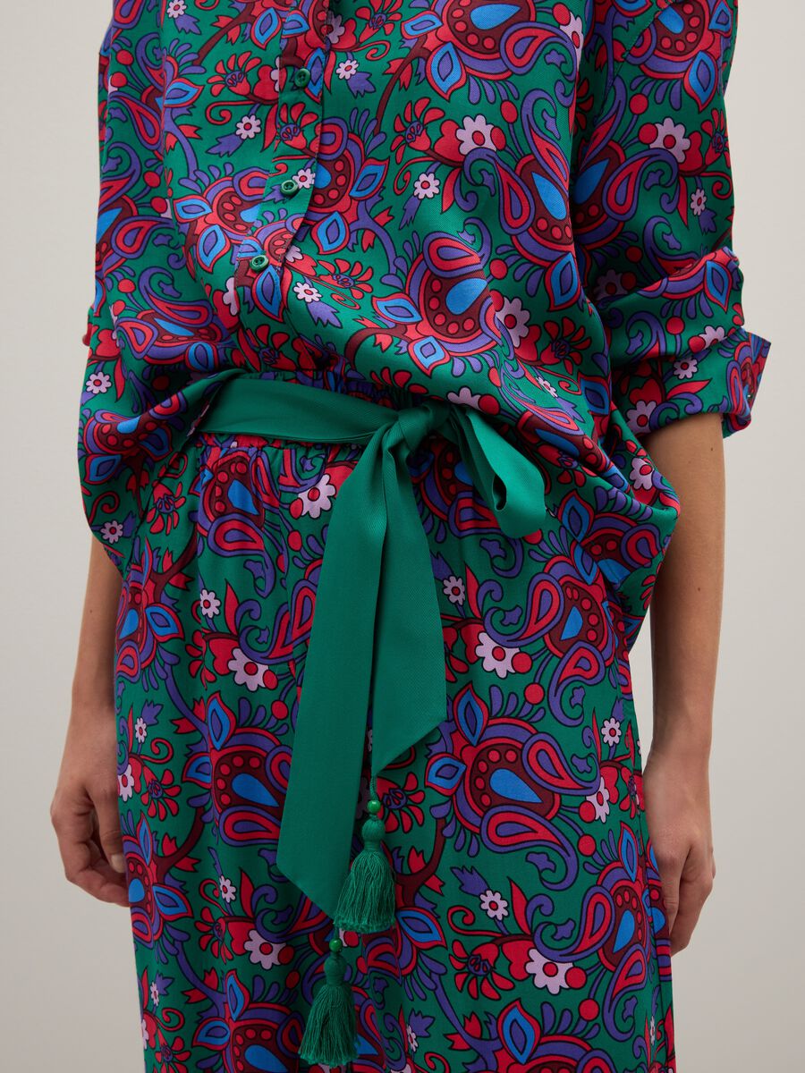 Multicolour Palazzo Trousers_3