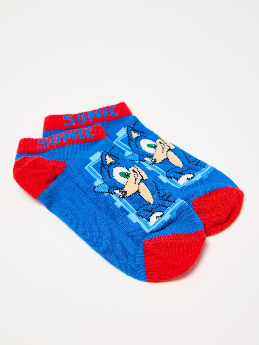 Two-pair pack short socks with Sonic™ design_2
