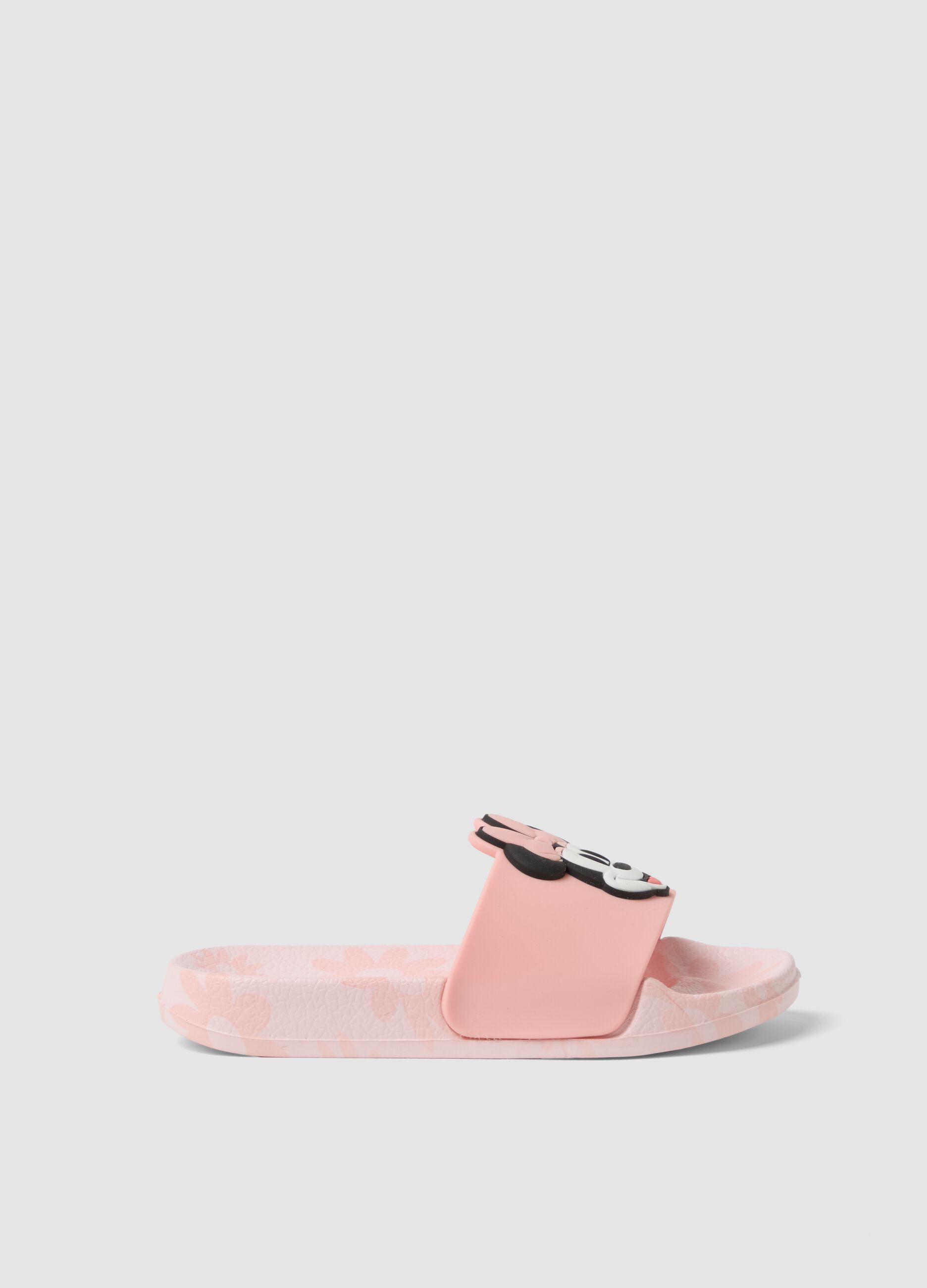 Pink sandals with decorative applique