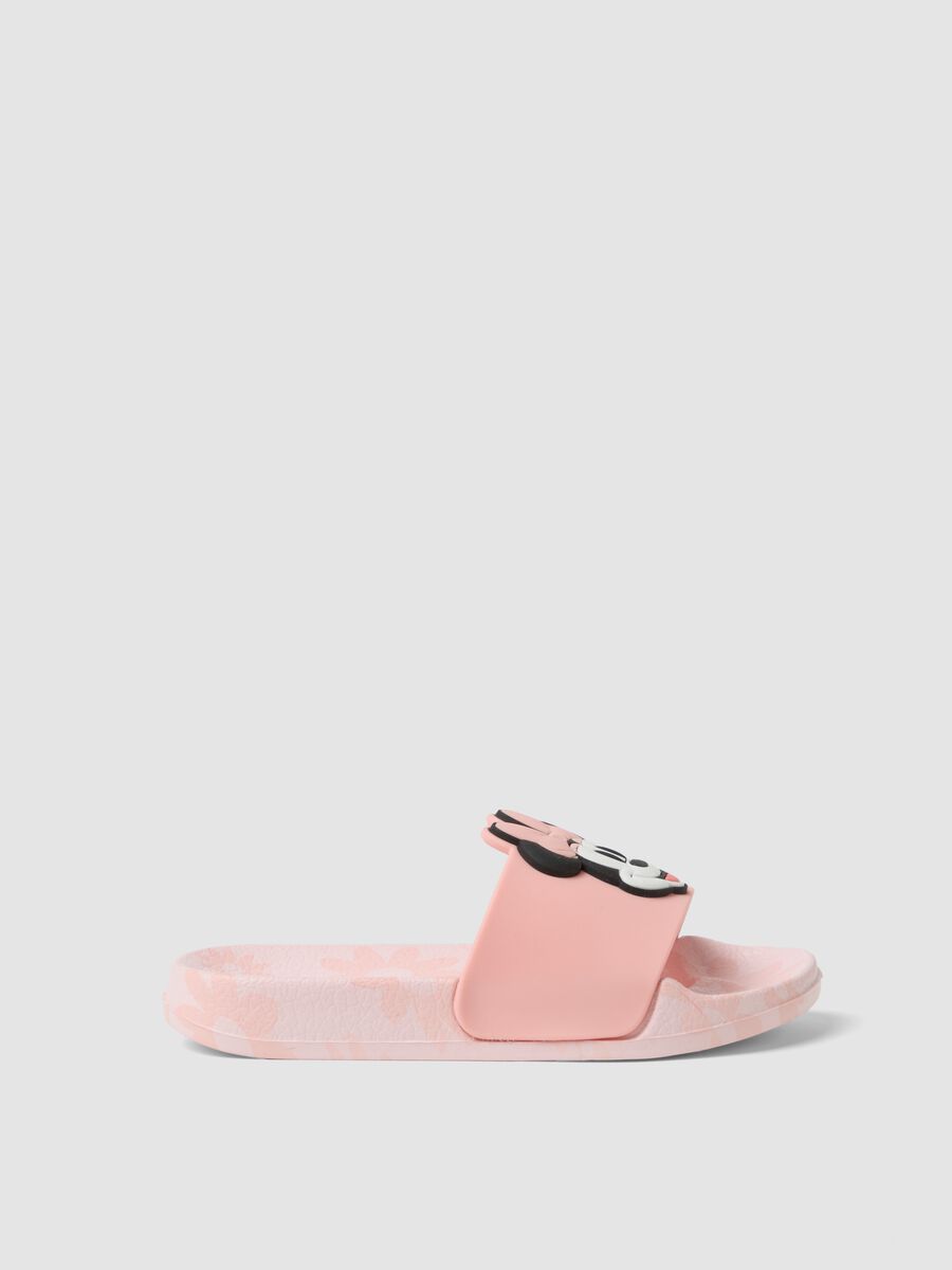 Pink sandals with decorative applique_0