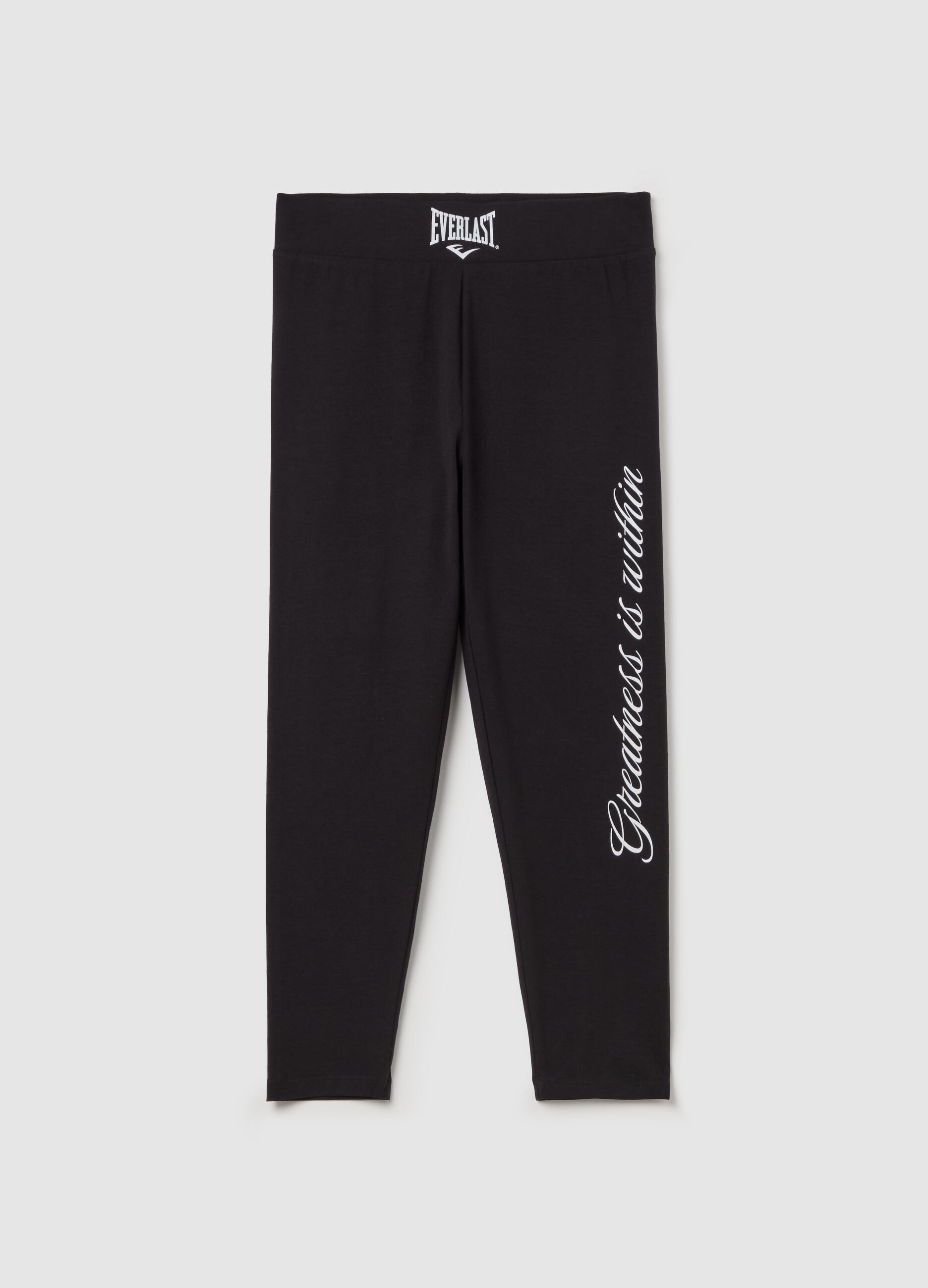 Cropped leggings with print