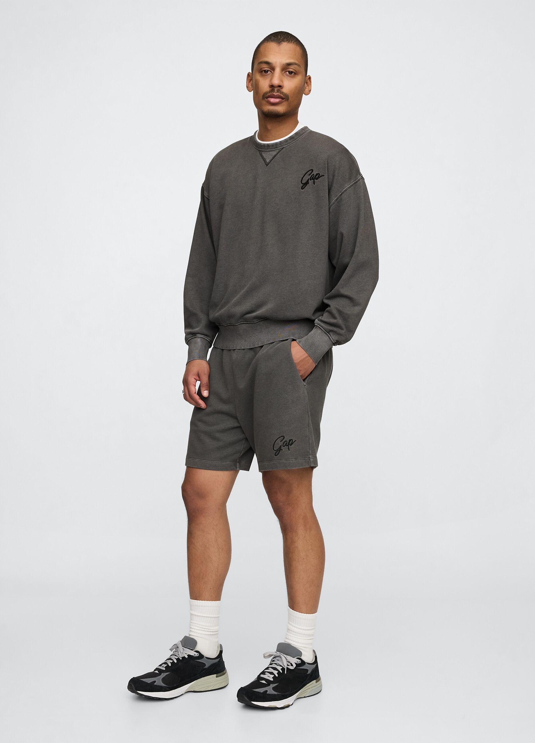 Grey Gap Cotton Blend Shorts