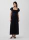 Long linen-blend dress_0