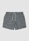 Blue swim shorts with graphic print_4