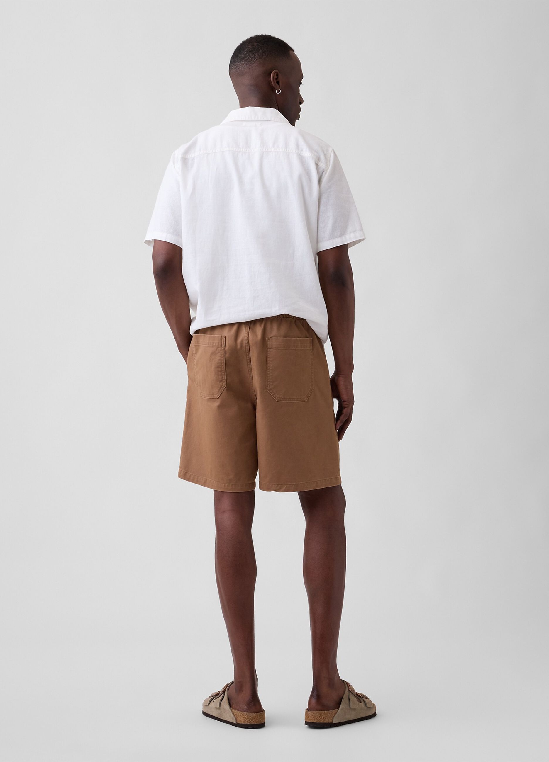 Stretch cotton shorts