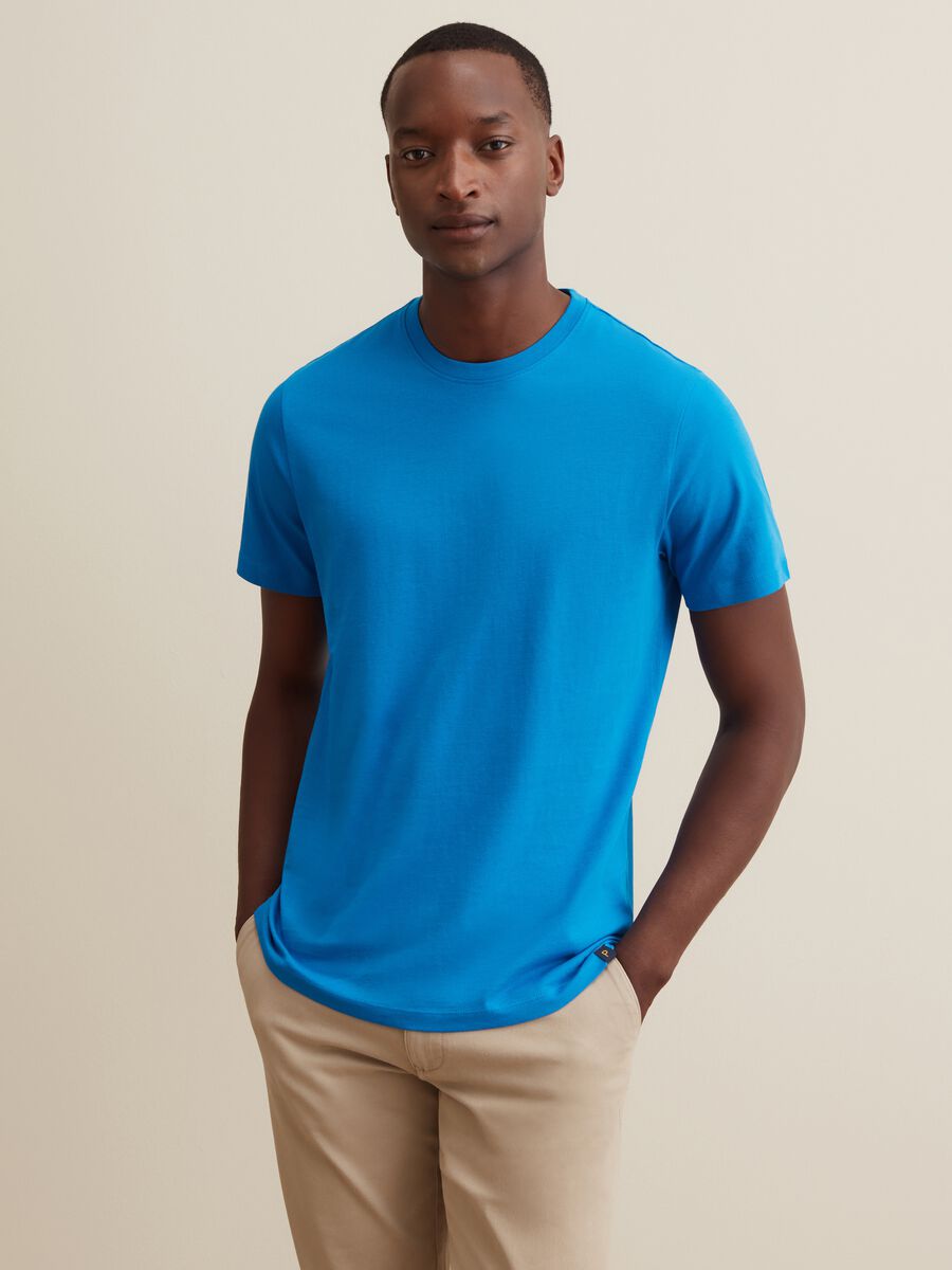 T-shirt in cotone Supima con scollo rotondo_3