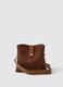 Brown shoulder bag with zip_0