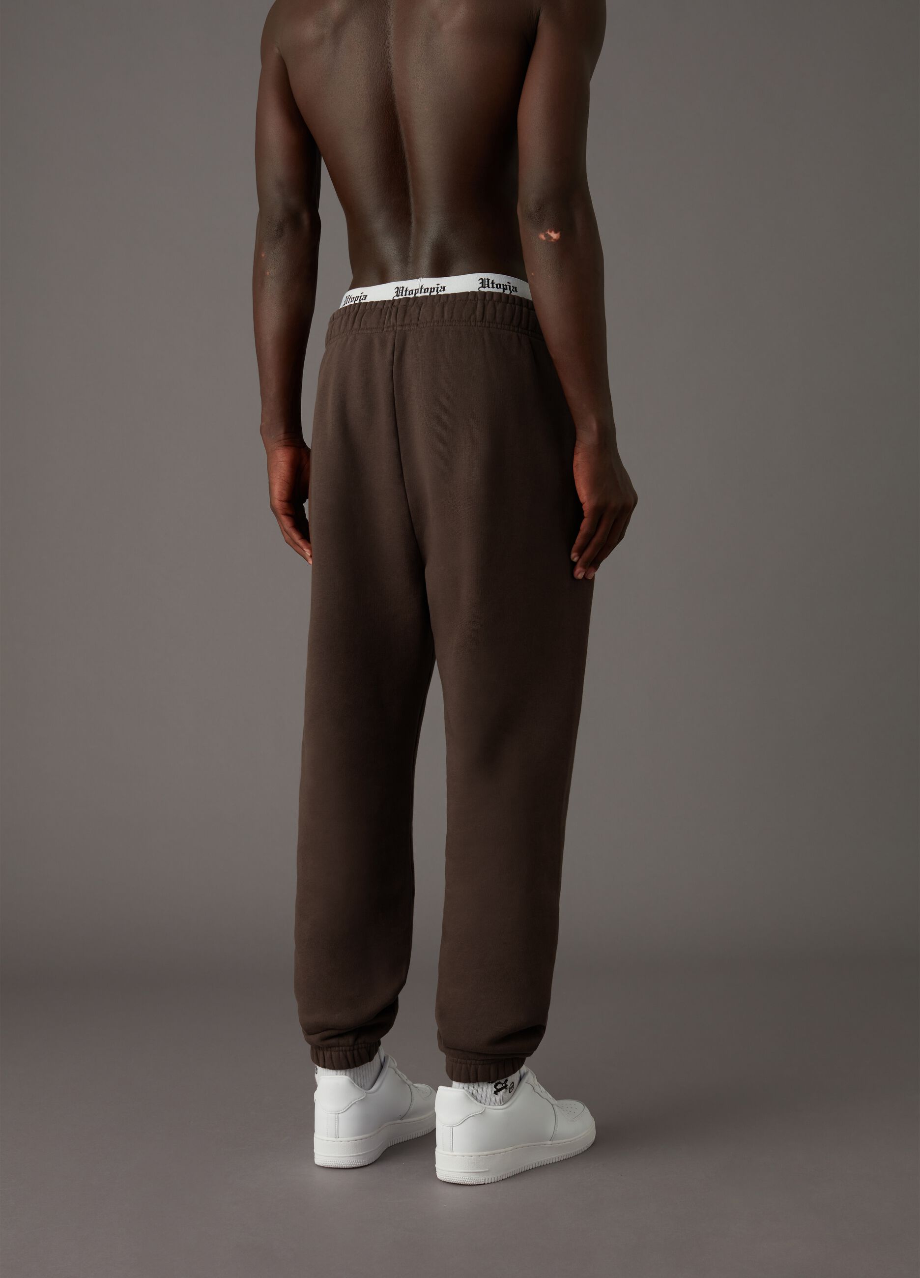 Joggers Sweatpants Chocolate Brown_3