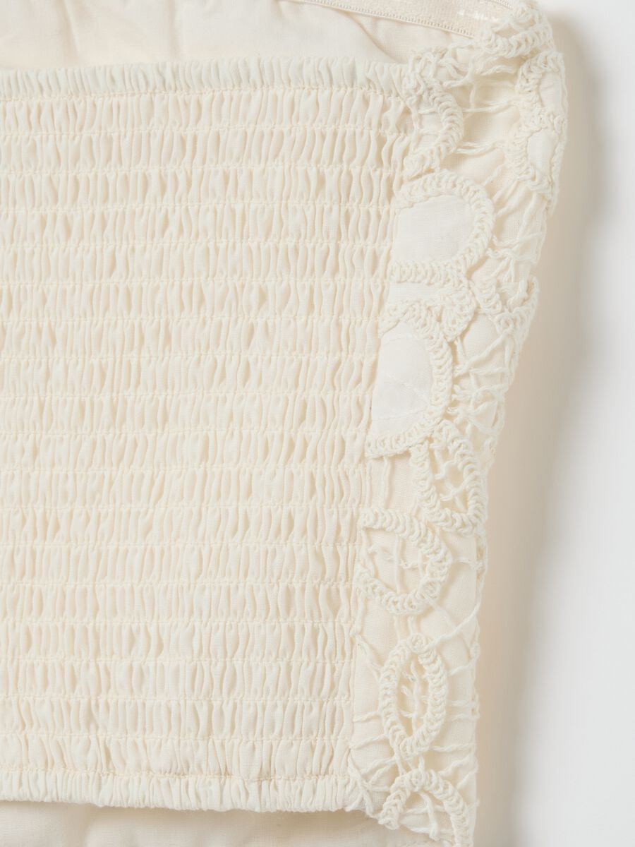 Ivory Lace Bandeau Top in Pure Cotton_5