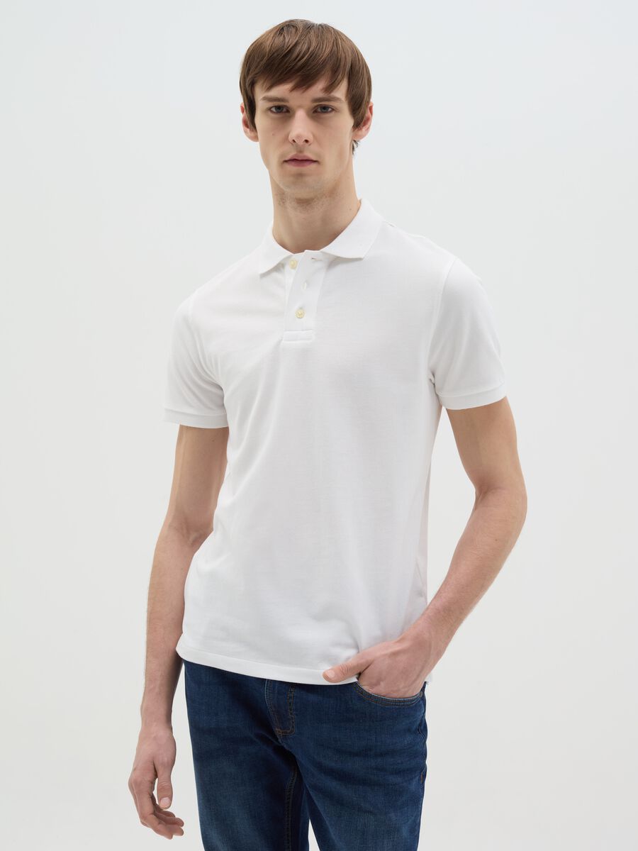 Polo shirt in organic cotton piquet_0
