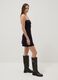 Black stretch viscose mini dress_1