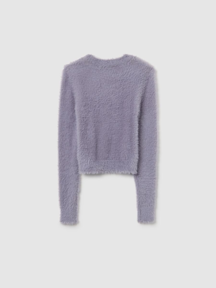Girls' Soft Purple Fitted Jumper_1
