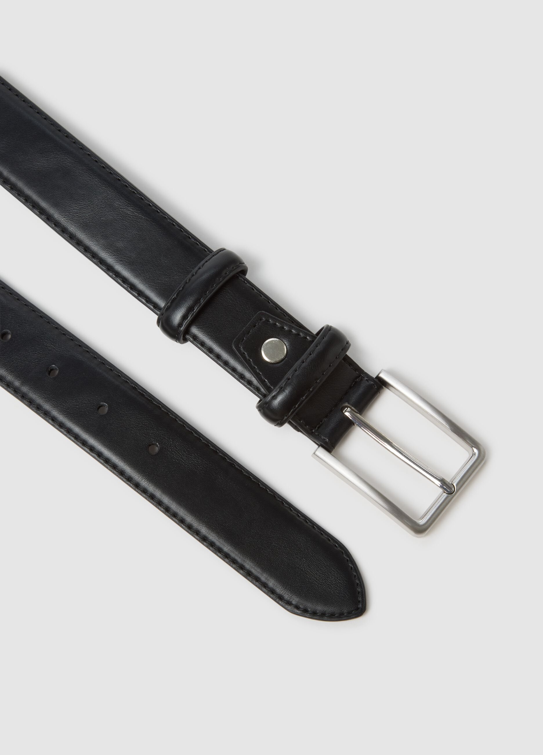 Black Genuine Leather Belt