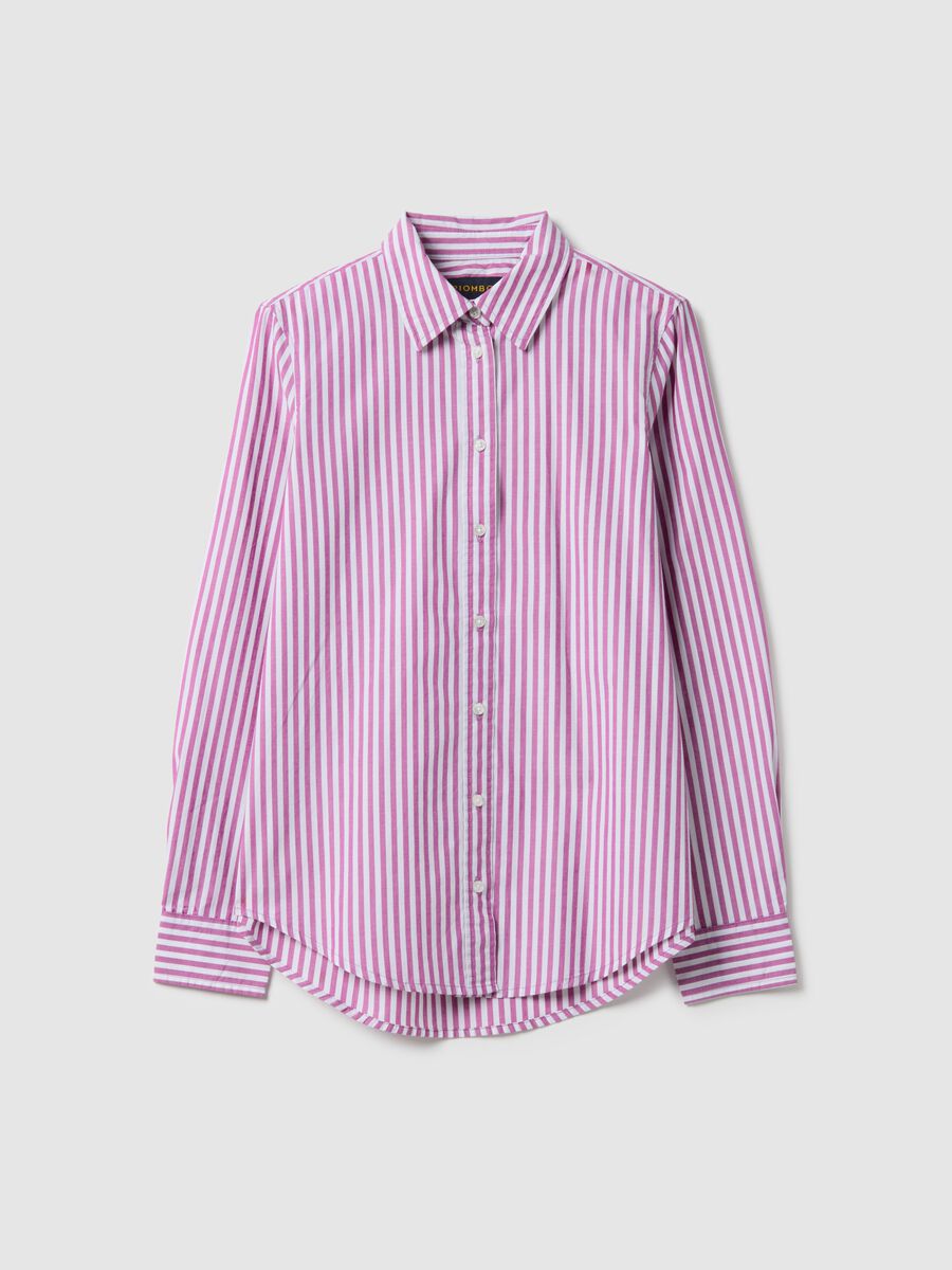 Pure cotton multicolour striped regular fit shirt_4
