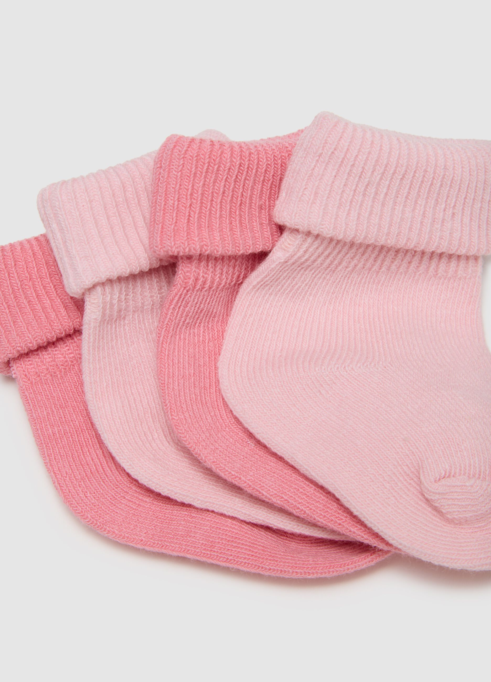 Newborn girl's multicolour stretchy cotton sock set